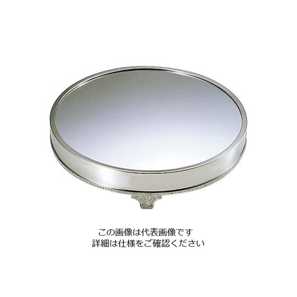 三宝産業 UK 18ー8 丸 ミラープレート(アクリル)足付無地 24インチ 63-7168-46 1個（直送品）