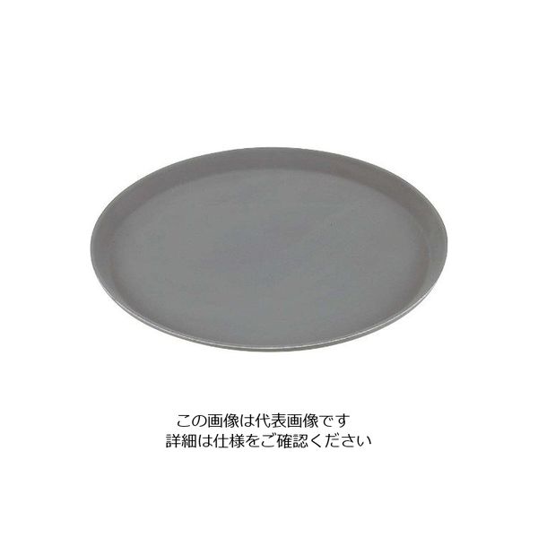 CAMBRO キャンブロ ノンスリップトレー丸 1100CT(418)スティールグレー 63-7172-55 1個（直送品）