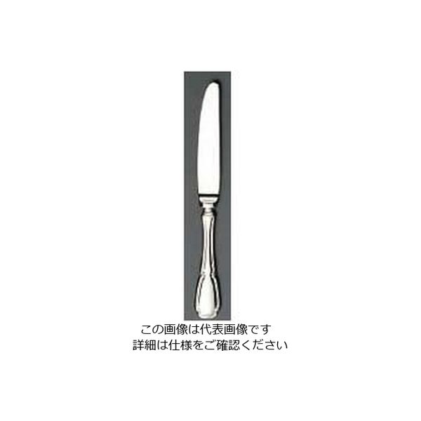 江部松商事 EBM 18ー8 ステファニー(銀メッキ付)デザートナイフ(H・H)ノコ刃付 63-7178-10 1個（直送品）