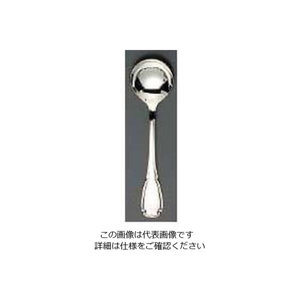 江部松商事 EBM 18ー8 ステファニー(銀メッキ付)デザートスープスプーン 63-7178-13 1個（直送品）