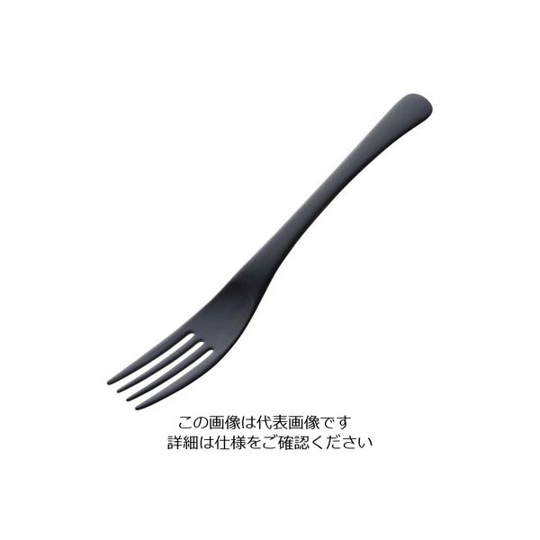 アズワン アルミ デザートフォーク アルマイト ブラック加工（1個箱） 1個 63-7181-10（直送品）