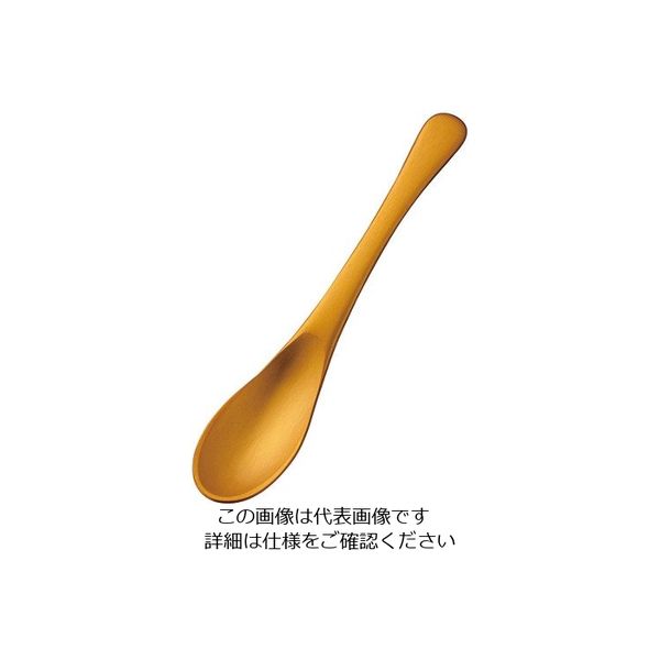 アズワン アルミ ティースプーン アルマイト ゴールド加工（1個箱） 1個 63-7181-15（直送品）
