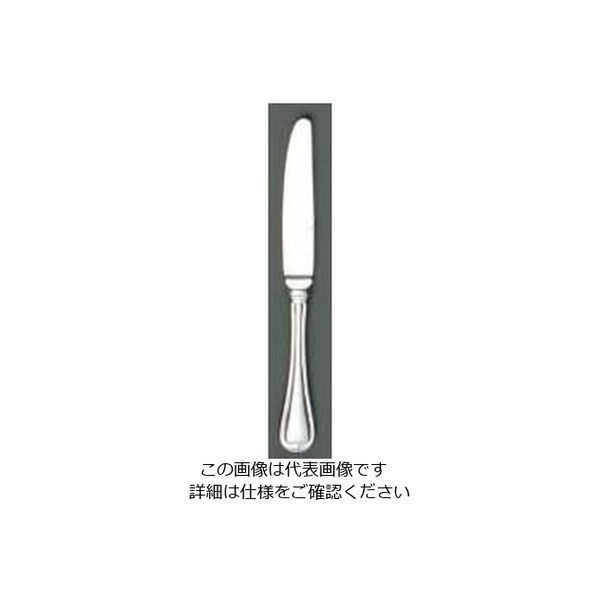 江部松商事 EBM 18ー8 オルフェ(銀メッキ付)デザートナイフ(H・H)ノコ刃付 63-7176-75 1個（直送品）
