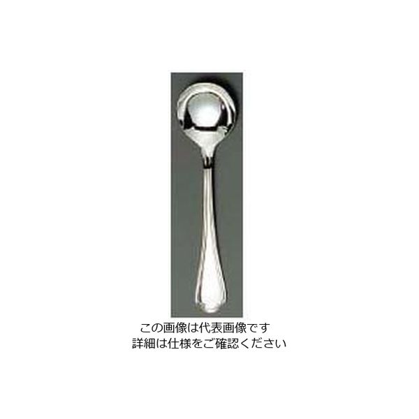 江部松商事 EBM 18ー8 シェルブール(銀メッキ付)テーブルスープスプーン 63-7177-64 1個（直送品）