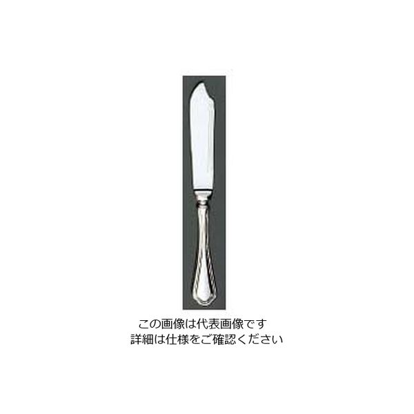 江部松商事 EBM 18ー8 シェルブール(銀メッキ付)フィッシュナイフ(H・H) 63-7177-89 1個（直送品）