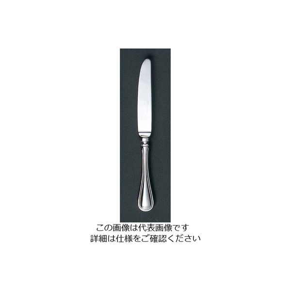 江部松商事 EBM 18ー8 セシリア(銀メッキ付)デザートナイフ H・Hノコ刃付 63-7178-55 1個（直送品）