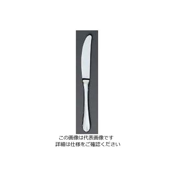 江部松商事 EBM 18ー8 リモージュ(銀メッキ付)デザートナイフ(H・H)ノコ刃付 63-7179-04 1個（直送品）