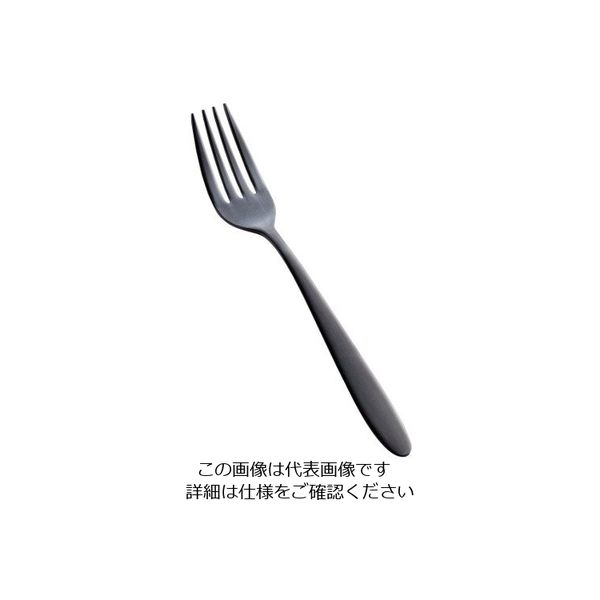 アズワン ステン シーク 黒酸化発色 デザートフォーク 63-7180-20 1個（直送品）