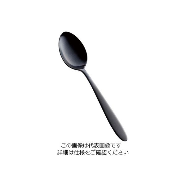 アズワン ステン シーク 黒酸化発色 デザートスプーン 63-7180-21 1個（直送品）