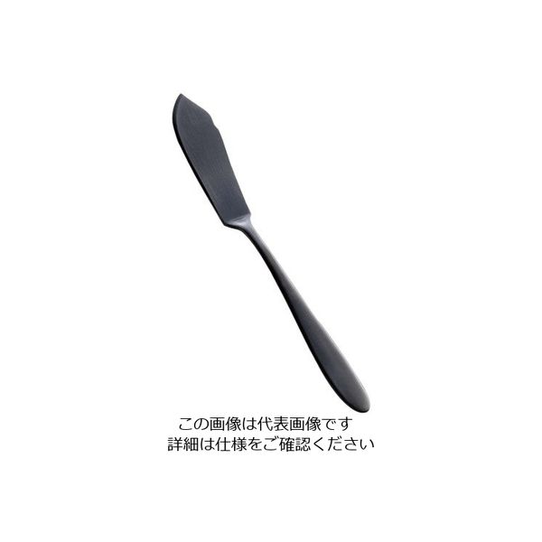 アズワン ステン シーク 黒酸化発色 バターナイフ 63-7180-25 1個（直送品）