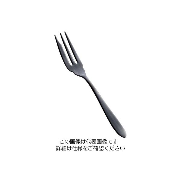 アズワン ステン シーク 黒酸化発色 ケーキフォーク 63-7180-26 1個（直送品）