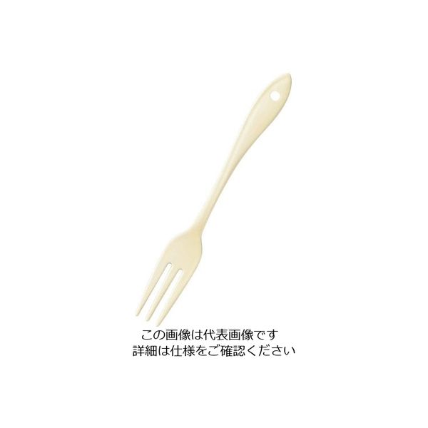 ワダコーポレーション ホーローカトラリー リーフ（アイボリー）ヒメフォーク 1個 63-7180-41（直送品）