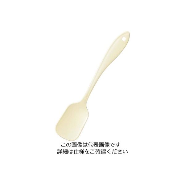 ワダコーポレーション ホーローカトラリー リーフ(アイボリー)クリームスプーン 63-7180-44 1個（直送品）