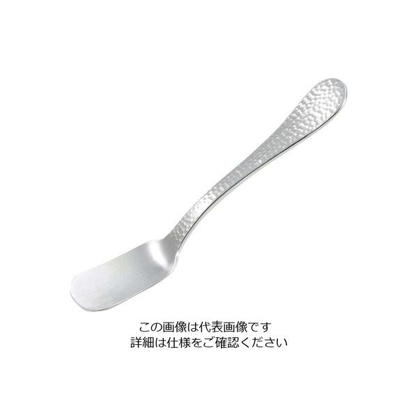 ワダコーポレーション 純銅 槌目アイスクリームスプーン 銀メッキ 63-7181-68 1個（直送品）