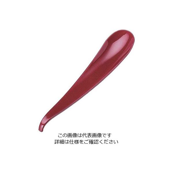 若泉漆器 しずくスプーン 朱 63-7181-95 1個（直送品）