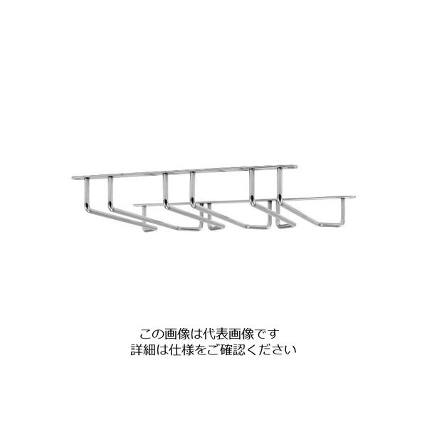 江部松商事 ニッケルメッキ ステムウェアラック(3連) 63-7186-33 1個（直送品）