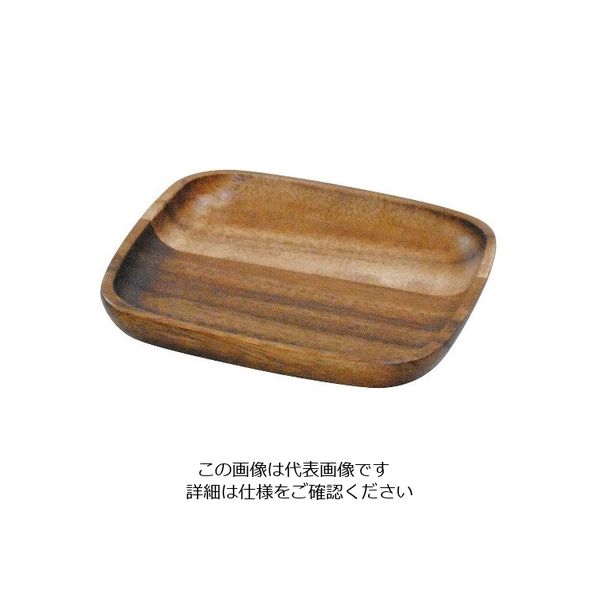 スワンソン商事 アカシアプレート 角20 PTー005 63-7190-46 1個（直送品）