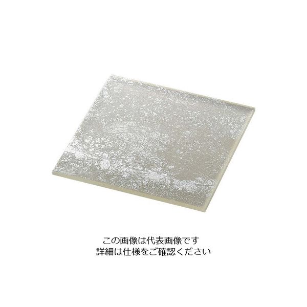 アズワン ライクガラス スクウェアプレート 銀箔