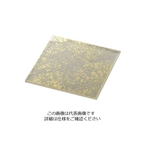 アズワン ライクガラス スクウェアプレート M 金箔 1202402 1個 63-7191-06（直送品）