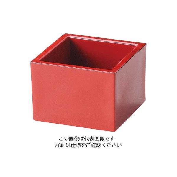 江部松商事 新一合マス 本朱 1201887 63-7191-36 1個（直送品）