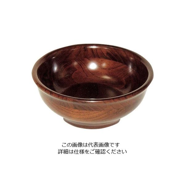 薗部産業 ケヤキカラー KC型 サラダボール KCー24 ナツメ材 63-7192-39 1個（直送品）