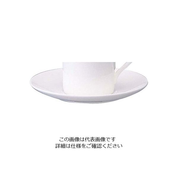アズワン W・W ホワイトコノート デミタスソーサー ボンド 53610003821 63-7192-52 1個（直送品）