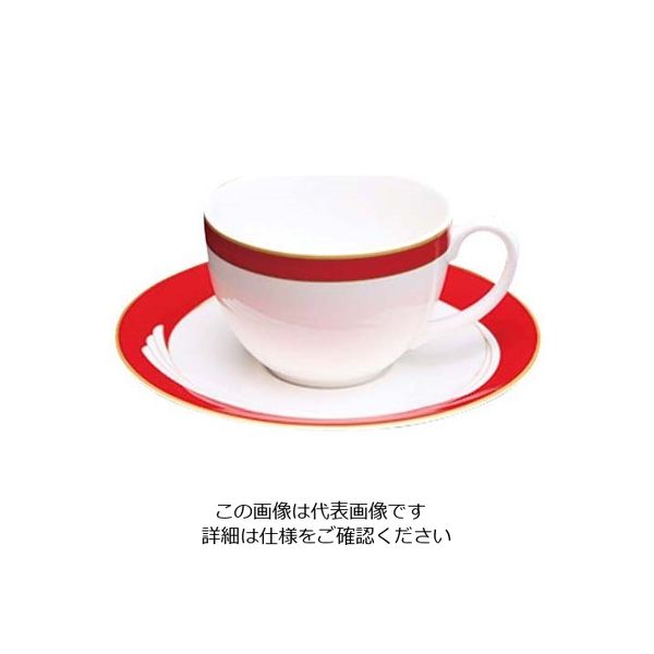 アズワン アラカルト赤 兼用ソーサー OFM07ー205 63-7193-32 1個（直送品）
