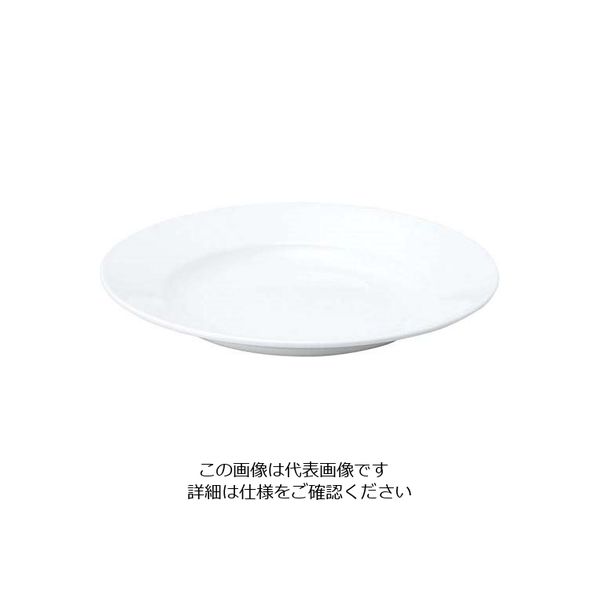 江部松商事 おぎそチャイナ スープ皿 28cm 3701 ホワイト 63-7193-91 1個（直送品）