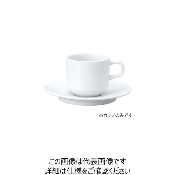 江部松商事（EBEMATSU） おぎそチャイナ スタックコーヒー 4627 ホワイト 1個 63-7194-03（直送品）