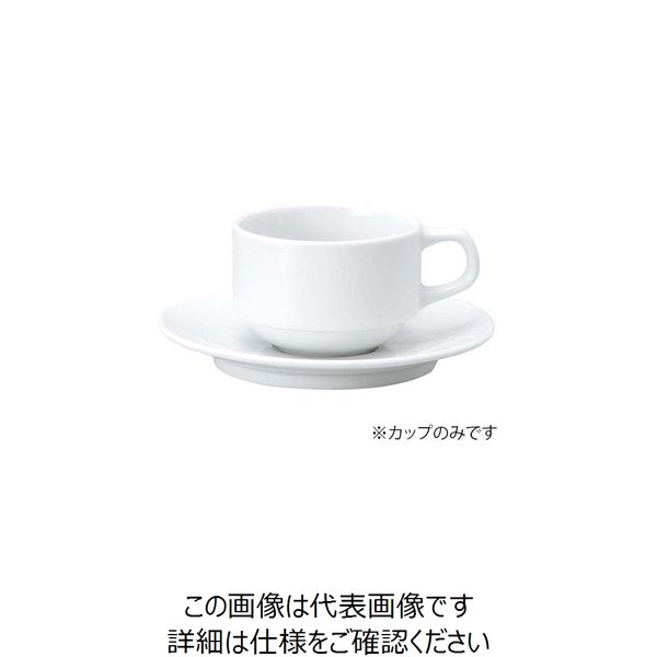 江部松商事 おぎそチャイナ スタックコーヒー 4628 ホワイト 63-7194-06 1個（直送品）
