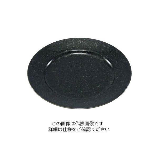 アズワン おぎそチャイナ ミート皿 23cm 3304 ブラック 63-7194-09 1個（直送品）