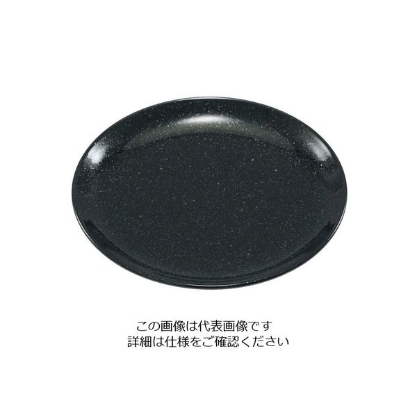 アズワン おぎそチャイナ ミート皿 24cm 3310 ブラック 63-7194-15 1個（直送品）