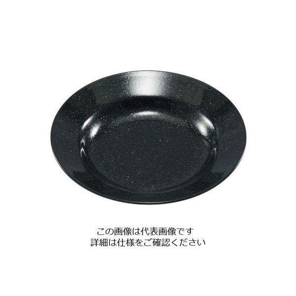 アズワン おぎそチャイナ スープ皿 23cm 3777 ブラック 63-7194-19 1個（直送品）