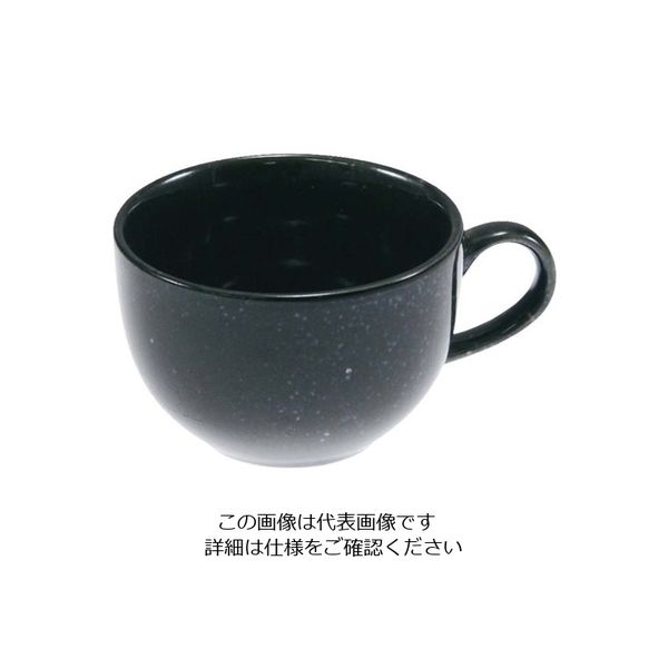 アズワン おぎそチャイナ コーヒーカップ 4656 ブラック 63-7194-24 1個（直送品）