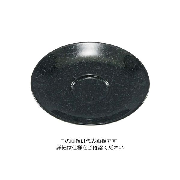 アズワン おぎそチャイナ ソーサー 4662 ブラック 63-7194-25 1個（直送品）