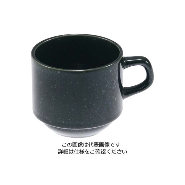 アズワン おぎそチャイナ スタックコーヒー 4657 ブラック 63-7194-26 1個（直送品）
