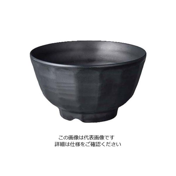 台和（Daiwa） メラミン食器 キワミ鉢 16cm TD-801-BKM 黒マット 1個 63-7199-44（直送品）