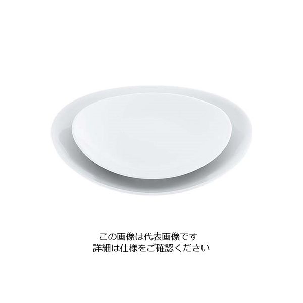 江部松商事 磁器 中華・洋食兼用食器 白楕円皿 13cm 63-7194-96 1個（直送品）
