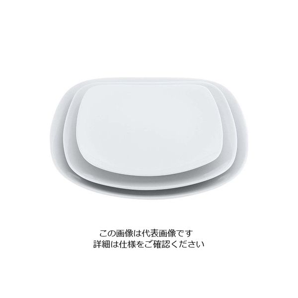 江部松商事 磁器 中華・洋食兼用食器 白撫角皿 22cm 63-7195-02 1個（直送品）