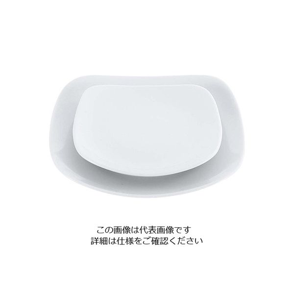 江部松商事 磁器 中華・洋食兼用食器 白撫角皿 12cm 63-7195-05 1個（直送品）