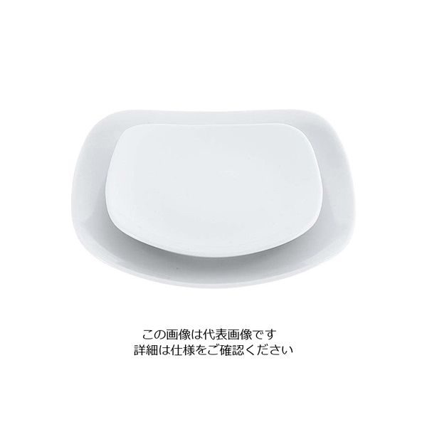 江部松商事 磁器 中華・洋食兼用食器 白撫角皿 15cm 63-7195-04 1個（直送品）