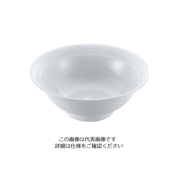 江部松商事 磁器 中華食器 白リム 高台丼 7寸 63-7195-23 1個（直送品）