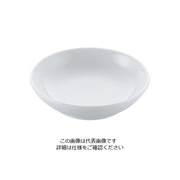江部松商事 磁器 中華食器 白 深皿 10cm 63-7195-33 1個（直送品）