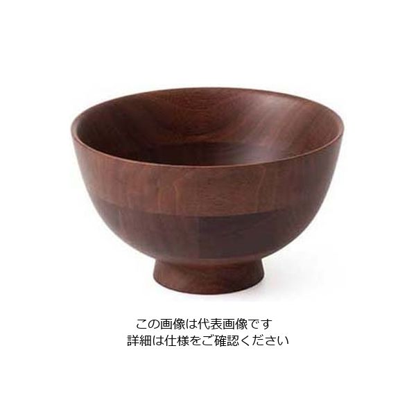 ラ・ルース ひきよせ 丼(3段M)ウォールナット 130138 63-7197-73 1個（直送品）