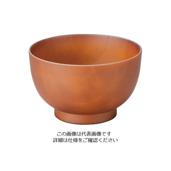 江部松商事 耐熱3.8寸都汁椀 総ダークブラウン 1001084 63-7198-10 1個（直送品）