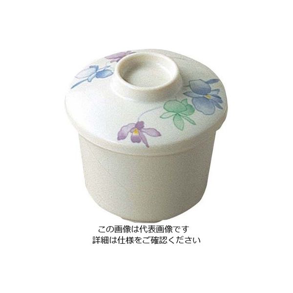 エンテック メラミン和食器 すみれ 蒸し椀 蓋 VOー42B 63-7198-73 1個（直送品）