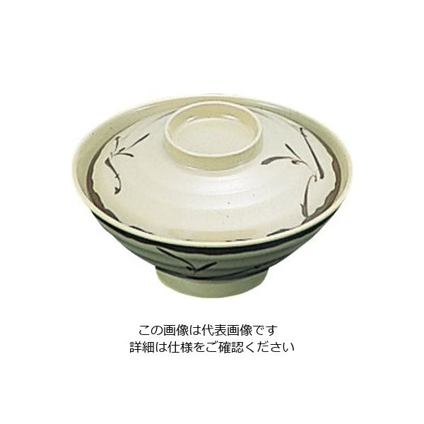 アズワン メラミン和食器 織部 茶漬椀(蓋付) 63-7198-93 1個（直送品）