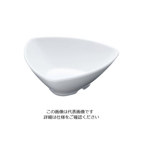 江部松商事 メラミン 三角小鉢 KDー302 ホワイト 63-7199-34 1個（直送品）