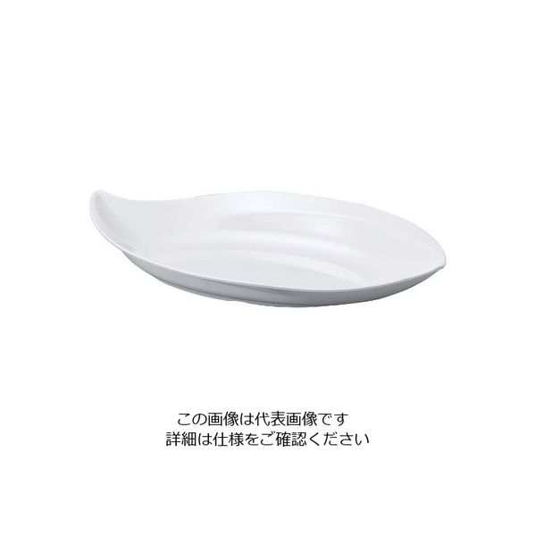 若泉漆器 ニューホワイト 変形鉢 52.4cm 63-7199-47 1個（直送品）