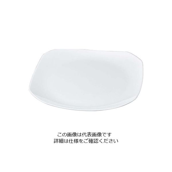若泉漆器 ニューホワイト 隅切盛皿 36cm 63-7199-50 1個（直送品）